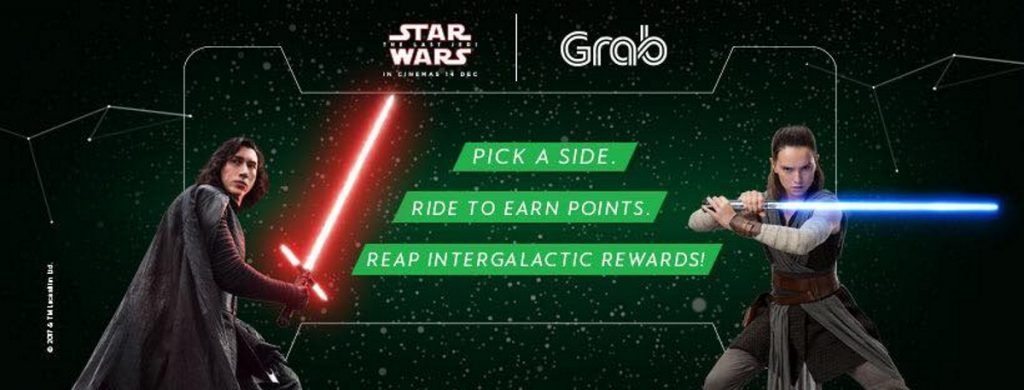 chiến lược marketing mix của grab Star Wars