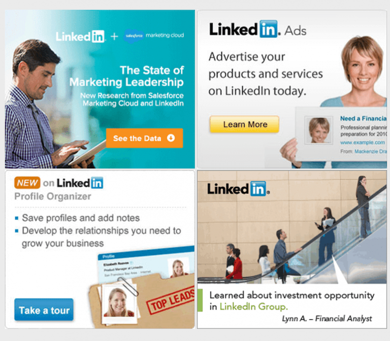Mẫu banner quảng cáo của LinkedIn