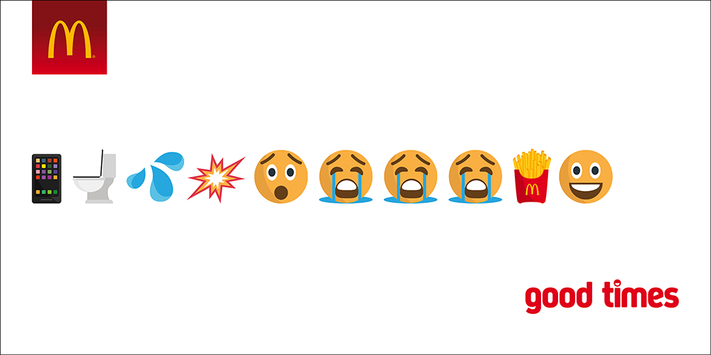 Chiến dịch Emoji Marketing mang tên "Good time" của McDonald's