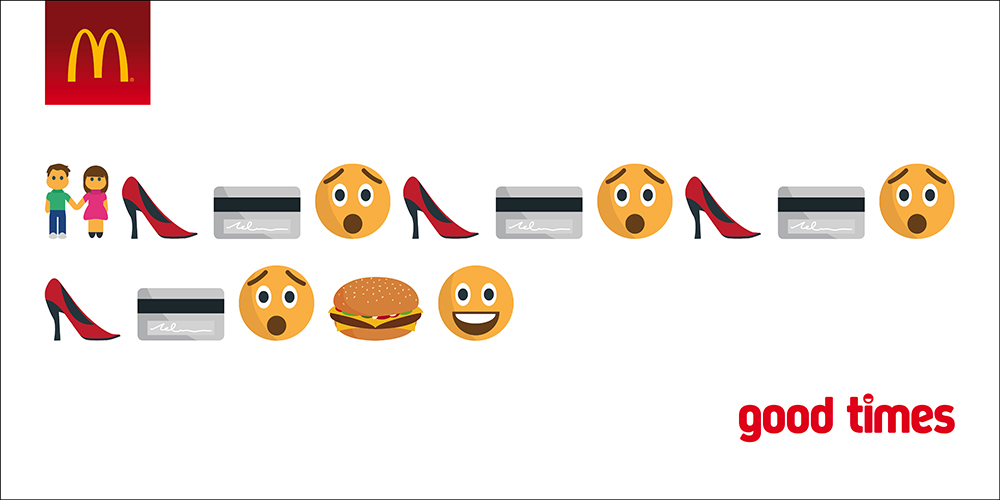 Chiến dịch Emoji Marketing mang tên "Good time" của McDonald's 2