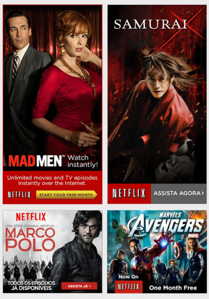 Mẫu banner đẹp của Netflix