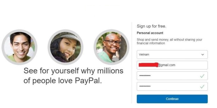 Cách đăng ký tài khoản Paypal 1