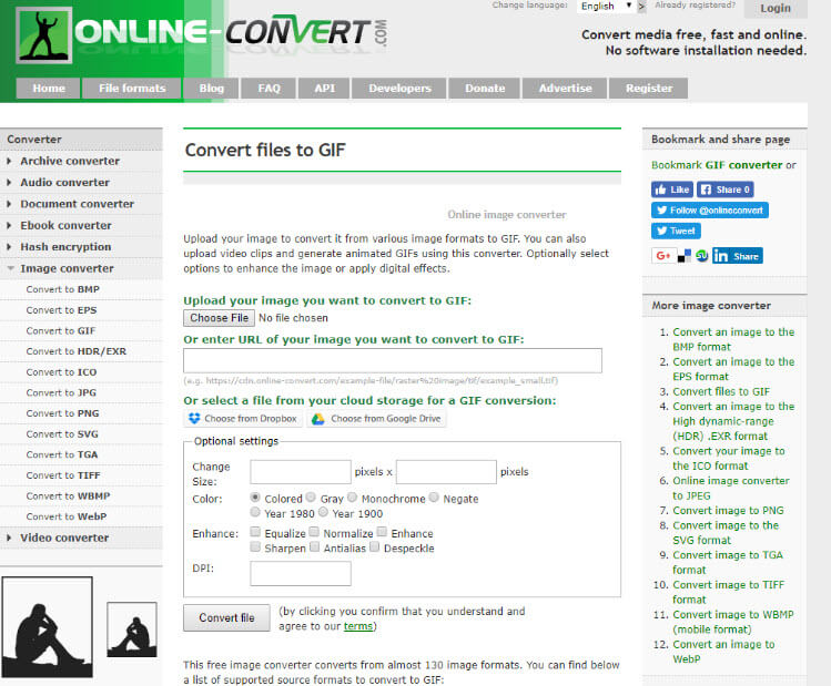 phần mềm tạo ảnh GIF online image converter