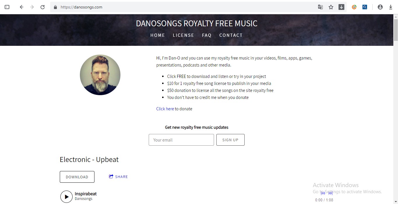 DanoSongs - website nhạc remix không bản quyền