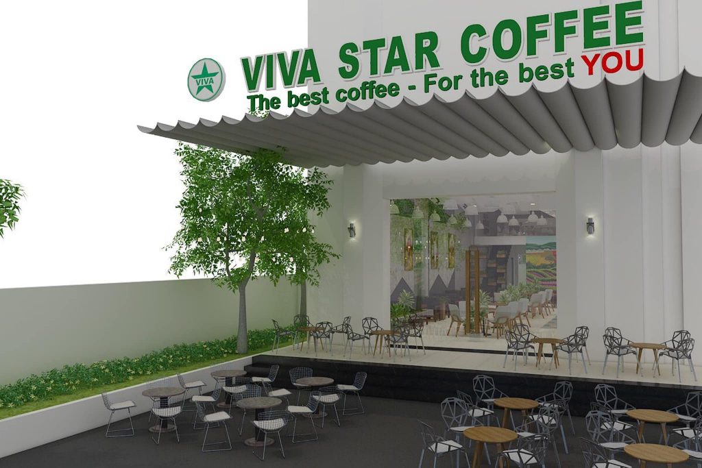 Viva Star tuy ra đời muộn nhưng có không gian vô cùng mới mẻ và đây là thương hiệu vô cùng triển vọng(Ảnh: Fb Viva Star Coffee)